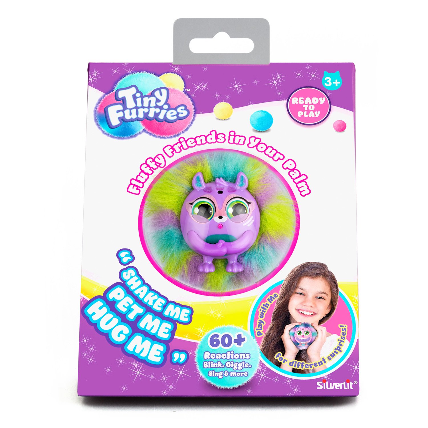 Интерактивная игрушка из серии Tiny Furry – Olive, мурлыкает, свистит, зевает  